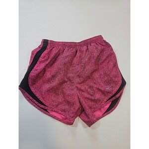 Nike Dri-FIT Running Shorts Women XS Pink Animal Print Athletic Workout Gym
